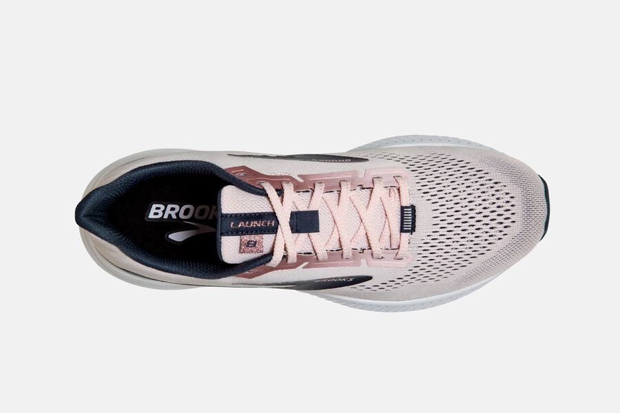 Brooks Israel Launch 8 Road Running Shoes Womens - Pink/Black - IKH-035142